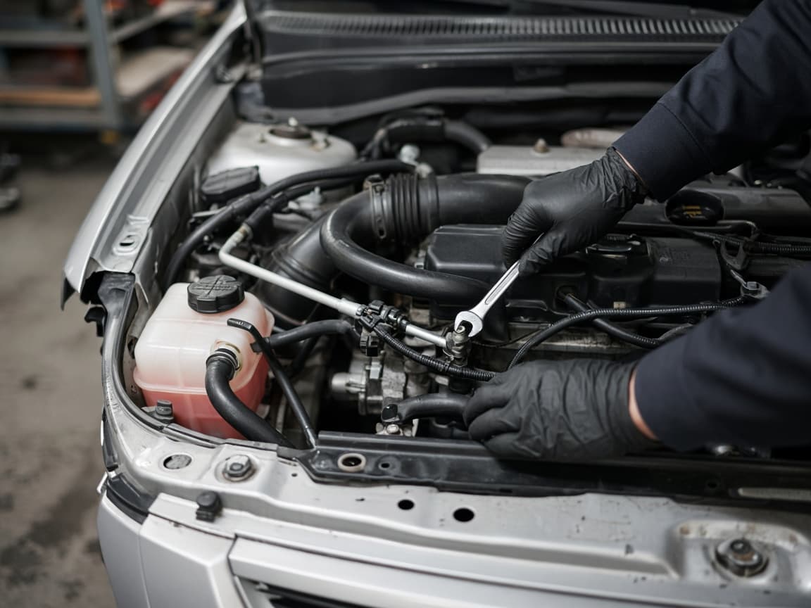 Work in the engine bay